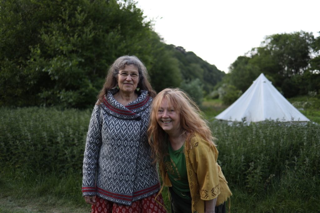 Laughing women having a good time after a retreat
